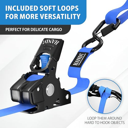 USA Based Retractable Ratchet Straps (2 Count)
