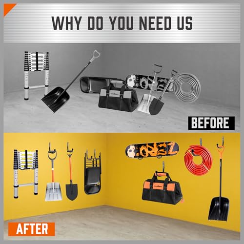 6 Pack Heavy Duty Metal Wall Hooks