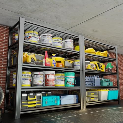 2Pack 72" H X 48" W X 24" D Heavy Duty Garage Shelving Unit (5 Count)