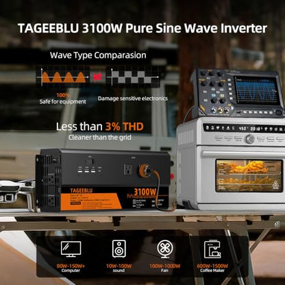 3100 Watt Pure Sine Wave Power Inverter