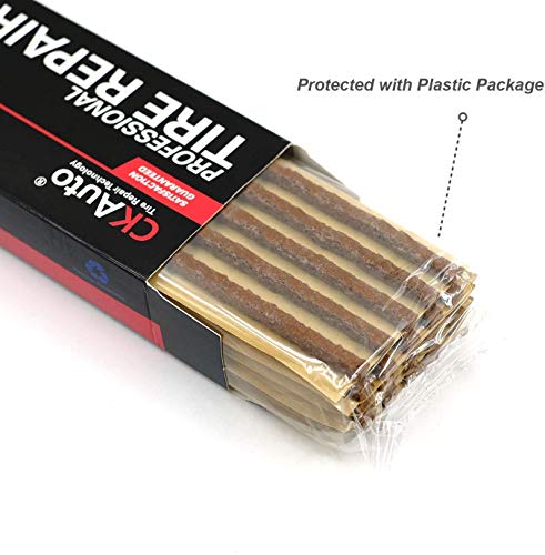 60 pcs 4" Brown Tire Repair Strings Tire Repair Plugs (60 Count)