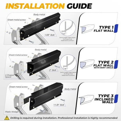 1 Inch Universal Side Step with Mounting Brackets (2 Count)