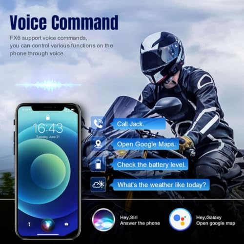 FX6 Motorcycle Bluetooth Headset