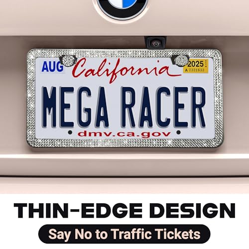 Sparkly Bling License Plate Frame for Women