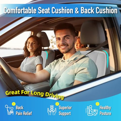Car Seat Cushion with Back Support Pillow