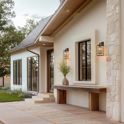 18" Outdoor Wall Light Fixtures Waterproofed Exterior Lantern W (2 Count)