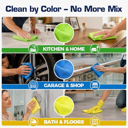 Microfiber Cleaning Cloth 150 Pack (150 Count)