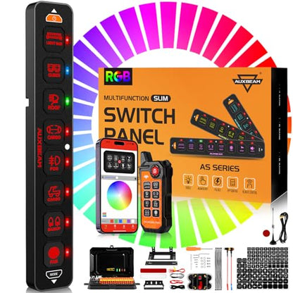 AS 800 Slim 8 Gang Switch Panel with Bluetooth APP &Wireless Remote