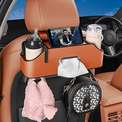 Car Seat Back Organizer with Cup Holders (22.9281 Ounce)