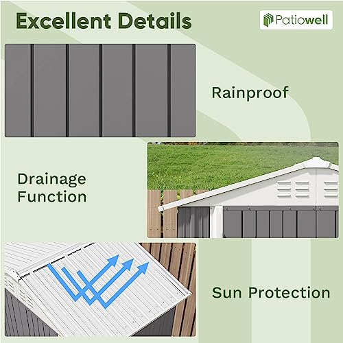 6x4 FT Outdoor Storage Shed