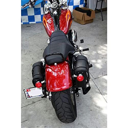 Premium Naked Leather Swing Arm Bag For Motorcycle Left Side Solo Bags Saddle Bags For Softails Choppers