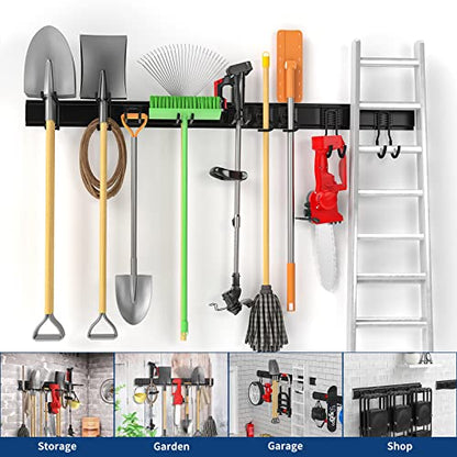 64" Wall Mount Tool Storage Rack (15 Count)