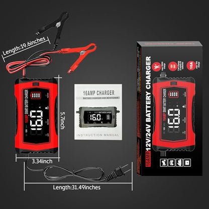 16 Amp Smart Battery Charger