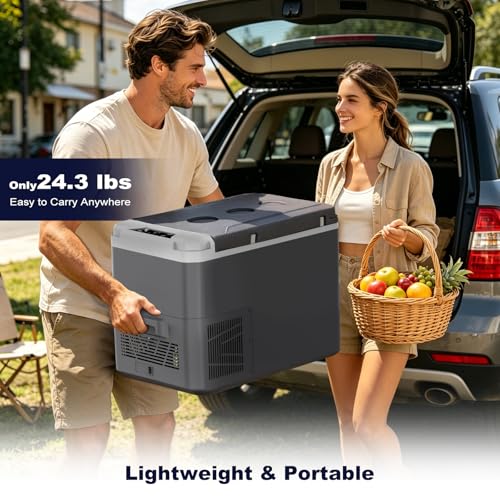 26QT Portable Freezer Compressor Cooler 12V Refrigerator APP Control
