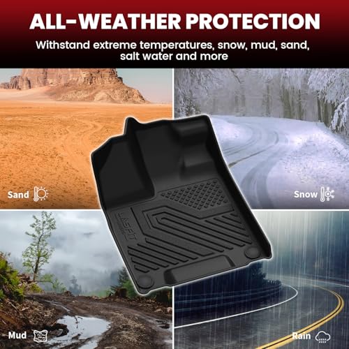 All Weather Floor Mats for Honda Pilot 2016