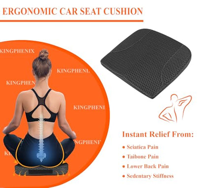 Memory Foam Car Seat Cushion for Driving Comfort and Office Use
