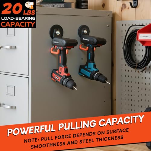 New Upgraded Heavy Duty Magnetic Garage Hooks (4 Count)