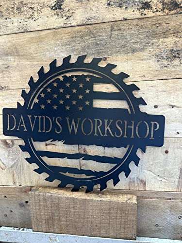 Personalized Papa's Workshop Metal Sign