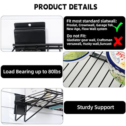 Slatwall Shelves (2 Count)