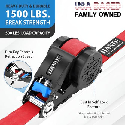 USA Based Retractable Ratchet Straps (2 Count)