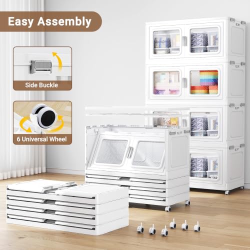 660 Qt Extra Large Stackable Storage Bin with Lid (3 Count)