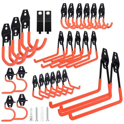 28 Pack Steel Heavy Duty Garage Hooks Storage Hooks with Anti (20 Count)