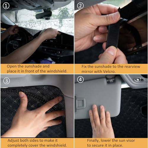 Car Windshield Sun Shade for Ford Ranger 2019