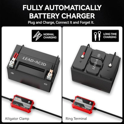 2 Pack] FOVAL Fully Automatic Trickle Charger (2 Count)
