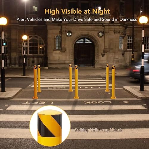 4 Pack Heavy Duty Safety Bollards