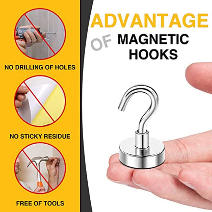 Magnetic Hooks 45pcs 30lbs Cruise Essentials 2026 Magnet Hook (45 Count)