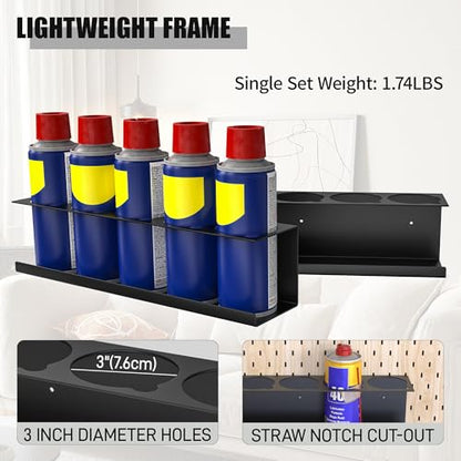 4 Pack Wall Mounted Spray Bottle Holder (4 Count)