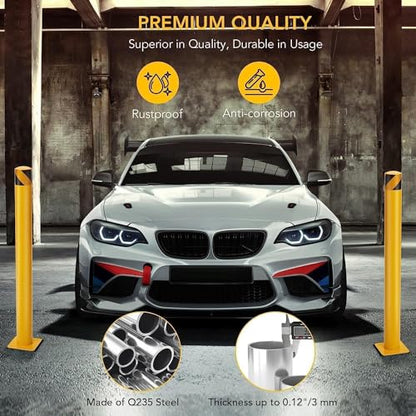 6Pcs Heavy Duty Safety Bollards