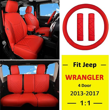 Wrangler JK Seat Covers Custom Fit for Jeep Wrangler (4 Count)