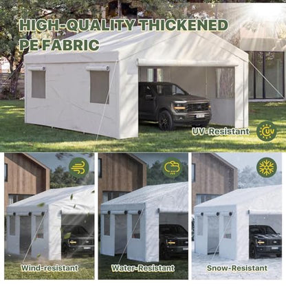 Carport 12x20 Heavy Duty Carport Canopy Portable Garage