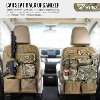 Molle Seat Back Car Organizer Fit Most Car F150 Jeeps Pickups Trucks