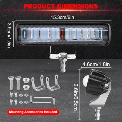 LED Red Spot Forklift Safety Light with Adjustable Bracket (2 Count)
