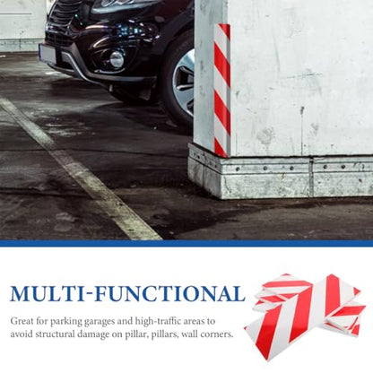 4Pcs Foam Bumper Guard Garage Wall Protector Corner Strip for Car Door Edge Protection and Pole Padding