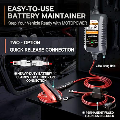 MP00205A 12V 800mA Automatic Battery Charger Maintainer