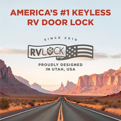 V4 Keyless Entry RV Door Lock with Premium Keypad & Full Metal