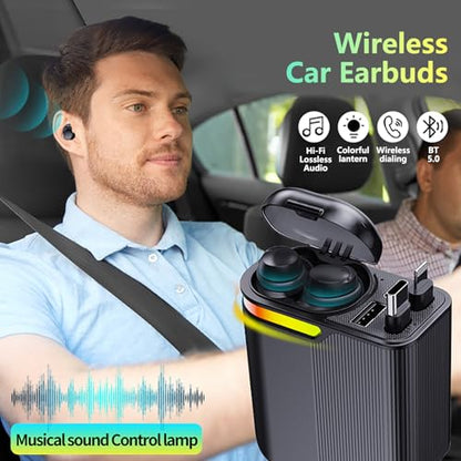 Built in Earbuds 120W Retractable 4