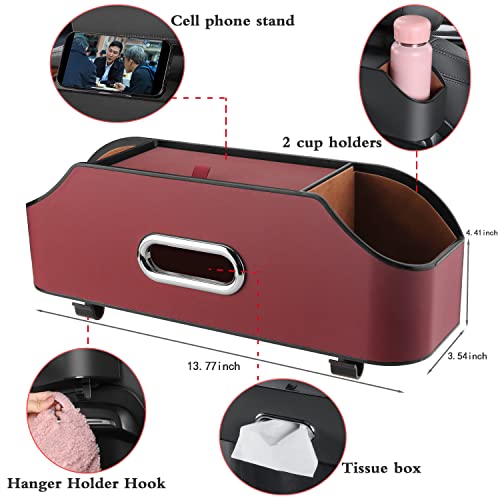 Car Back Seat Organizer with 2 Cup Holders (22.9281 Ounce)