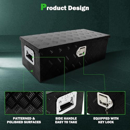 30 Inch Aluminum Diamond Plate Truck Bed Tool Box