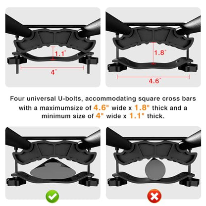 Rooftop Cargo Carrier Combo Roof Rack Cargo Basket 64" x 39" x 4"