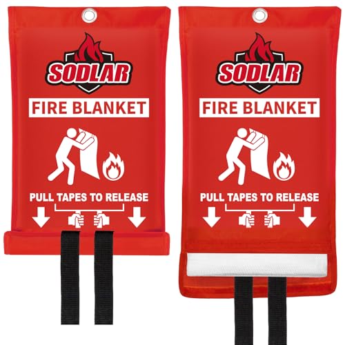 Fire Blanket Emergency for Home Kitchen (2 Count)