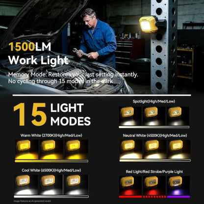 2 Pack LED Work Light (2 Count)