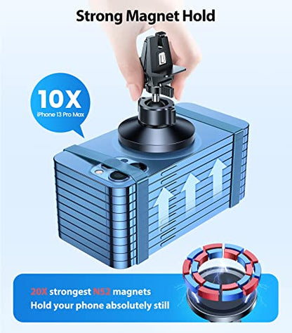 for MagSafe Car Mount [Upgraded Strongest Magnet Power] Magnetic Phone Holder for Car Vent 360 Adjustable Magnetic Car Phone Holder Mount for iPhone 17 Pro Max 16 15 14 13 12 Plus Mini