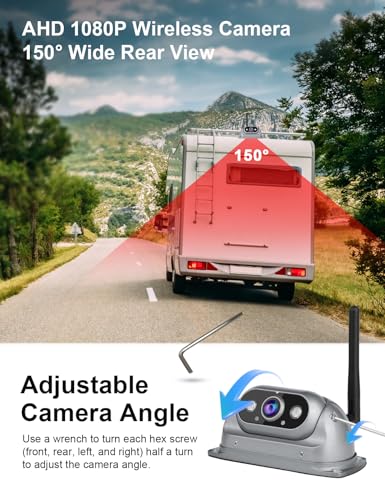 Wireless Backup Cameras System with 10.26"Pre (2 Count)