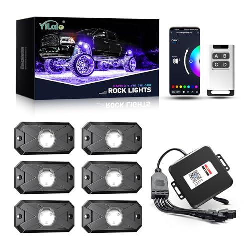 RGB LED Rock Lights Kit (6 Count)