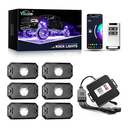 RGB LED Rock Lights Kit (6 Count)