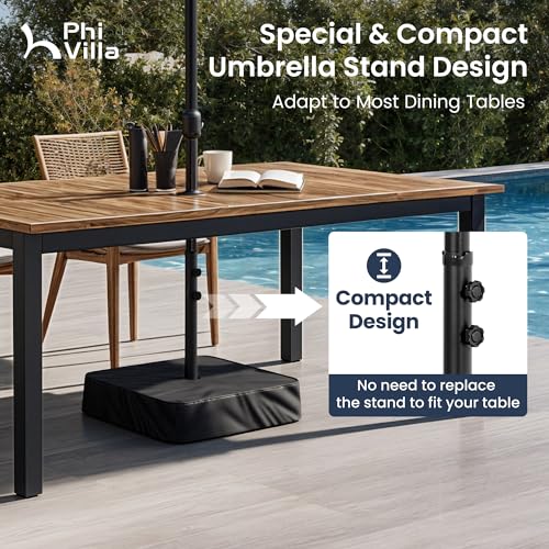 15ft Large Outdoor Patio Umbrella with Base Included